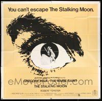 3g371 STALKING MOON 6sh '68 Gregory Peck, Eva Marie Saint, cool huge eyeball artwork!