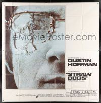 3g376 STRAW DOGS int'l 6sh '72 Sam Peckinpah, c/u of Dustin Hoffman w/ broken glasses, ultra rare!