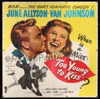 3g388 TOO YOUNG TO KISS 6sh '51 Van Johnson spanking June Allyson + great romantic close up!