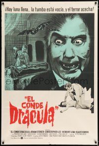 3g100 COUNT DRACULA Argentinean '70 directed by Jesus Franco, Christoper Lee as the vampire!