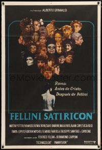 3g113 FELLINI SATYRICON Argentinean '70 Federico's Italian cult classic, cool cast montage!