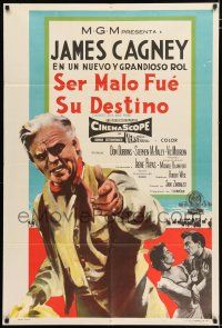 3g180 TRIBUTE TO A BAD MAN Argentinean '56 great full-length art of cowboy James Cagney!
