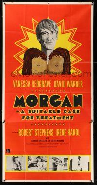 3g019 MORGAN English 3sh '66 Vanessa Redgrave, David Warner, English comedy, art by Barry Fantoni!