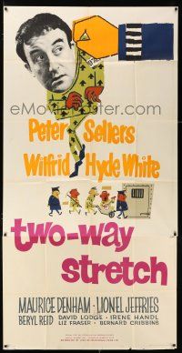 3g027 TWO-WAY STRETCH English 3sh '60 prisoner Peter Sellers breaks out of jail & then back in!