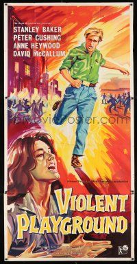 3g029 VIOLENT PLAYGROUND English 3sh '58 Stanley Baker, Anne Heywood, directed by Basil Dearden!