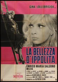 3g552 SHE GOT WHAT SHE ASKED FOR Italian 1p '62 sexy blonde Gina Lollobrigida full-length & c/u!