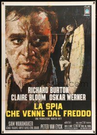 3g554 SPY WHO CAME IN FROM THE COLD Italian 1p '65 Richard Burton, Claire Bloom, different art!