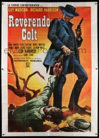 3g456 REVEREND'S COLT Italian 2p '71 cool spaghetti western art of Guy Madison by Franco!