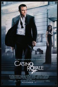 3h113 CASINO ROYALE advance DS 1sh '06 Daniel Craig as James Bond & sexy Eva Green!