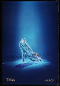 3h123 CINDERELLA teaser DS 1sh '15 great image of classic glass slipper!