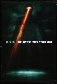 3h150 DAY THE EARTH STOOD STILL style B teaser DS 1sh '08 Keanu Reeves, cool sci-fi image!