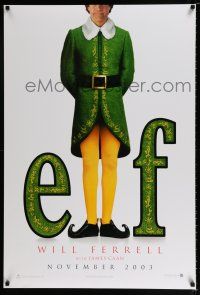 3h192 ELF teaser DS 1sh '03 Jon Favreau directed, James Caan & Will Ferrell in Christmas comedy!