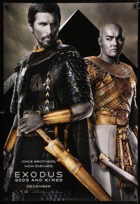 3h210 EXODUS: GODS & KINGS style A teaser DS 1sh '14 Christian Bale as Moses, Joel Edgerton!