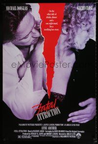 3h231 FATAL ATTRACTION 1sh '87 Michael Douglas, Glenn Close, a terrifying love story!