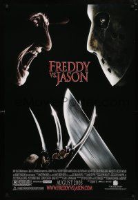 3h264 FREDDY VS JASON advance DS 1sh '03 cool image of horror icons, the ultimate battle!