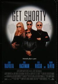 3h279 GET SHORTY 1sh '95 John Travolta, Danny DeVito, Gene Hackman, Rene Russo