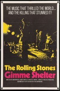 3h284 GIMME SHELTER int'l 1sh '71 Rolling Stones out of control rock & roll concert!