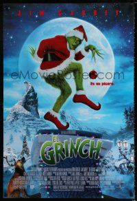 3h312 GRINCH Spanish/U.S. DS 1sh '00 Jim Carrey, Ron Howard, Dr. Seuss' classic Christmas story!