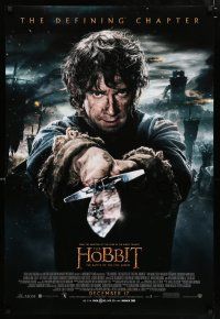 3h340 HOBBIT: THE BATTLE OF THE FIVE ARMIES advance DS 1sh '14 Martin Freeman as Bilbo Baggins!