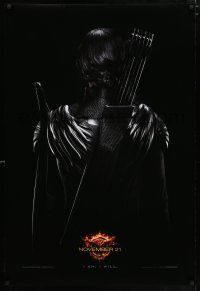 3h365 HUNGER GAMES: MOCKINGJAY - PART 1 teaser DS 1sh '14 Katniss w/ her back turned w/bow & quiver