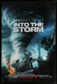 3h390 INTO THE STORM advance DS 1sh '14 Richard Armitage, tornado storm chaser action!