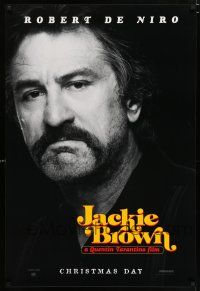 3h402 JACKIE BROWN teaser 1sh '97 Quentin Tarantino, cool close-up of Robert De Niro!