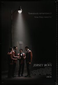 3h411 JERSEY BOYS advance DS 1sh '14 John Lloyd Young as Frankie Valli, The Four Seasons!