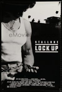3h454 LOCK UP 1sh '89 great image of Sylvester Stallone in prison!