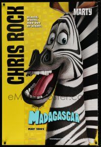 3h476 MADAGASCAR advance DS 1sh '05 African cartoon animals, Chris Rock as Marty!