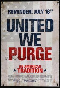 3h603 PURGE: ANARCHY advance DS 1sh '14 Michael K. Williams, Zach Gilford, an American tradition!