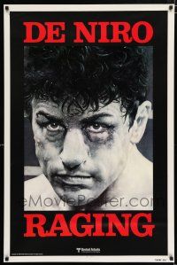 3h614 RAGING BULL teaser 1sh '80 Martin Scorsese, Kunio Hagio art of boxer Robert De Niro!
