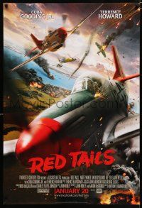3h622 RED TAILS style A advance DS 1sh '12 Cuba Gooding Jr & Terence Howard as WWII fighter pilots!