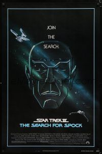 3h714 STAR TREK III 1sh '84 The Search for Spock, art of Nimoy by Huyssen & Huerta!