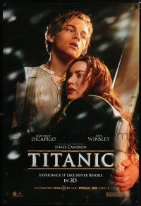 3h776 TITANIC April 6 IMAX DS 1sh R12 Leonardo DiCaprio, Kate Winslet, directed by James Cameron!