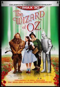 3h833 WIZARD OF OZ rated G advance DS 1sh R13 Victor Fleming, Judy Garland all-time classic!