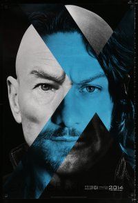 3h844 X-MEN: DAYS OF FUTURE PAST style A teaser DS 1sh '14 close-up of Patrick Stewart/James McAvoy!