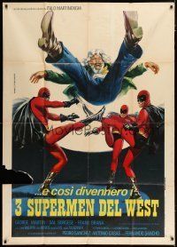 3j008 LOT OF 8 ITALIAN ONE-PANELS '50s-60s spaghetti western, kung fu, cool different artwork!