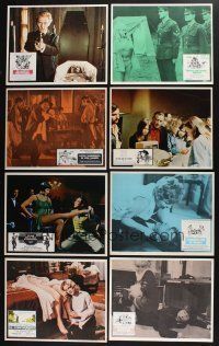 3j024 LOT OF 264 MEXICAN LOBBY CARDS IN SETS OF 8 WITH ENVELOPES '60s-80s 33 different movies!