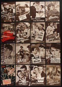 3j034 LOT OF 56 GERMAN PROGRAMS '50s-60s Some Like It Hot w/ Monroe, Sabrina w/ Hepburn & more!