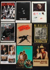3j040 LOT OF 47 NON-US PRESSBOOKS AND PROMO BROCHURES '70s-80s advertising a variety of movies!