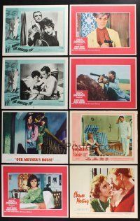 3j089 LOT OF 48 LOBBY CARDS '50s-60s great scenes from a variety of different movies!