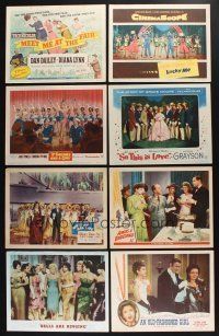 3j102 LOT OF 15 MUSICAL LOBBY CARDS '40s-70s great scenes from a variety of different movies!