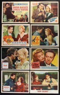 3j106 LOT OF 12 LOBBY CARDS '40s-70s great scenes from a variety of different movies!
