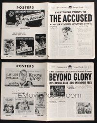 3j219 LOT OF 12 UNCUT PARAMOUNT PRESSBOOKS '48 advertising from a variety of different movies!