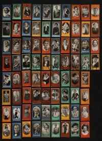 3j256 LOT OF 76 GERMAN CIGARETTE CARDS '30s portraits of then-current German actors & actresses!