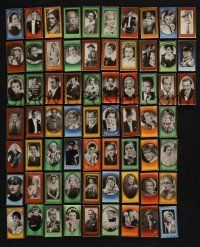 3j257 LOT OF 66 GERMAN CIGARETTE CARDS '30s portraits of then-current German actors & actresses!