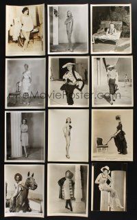 3j304 LOT OF 15 8x10 STILLS OF SEXY WOMEN '50s-60s full-length & close portraits of pretty ladies!