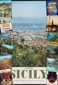3j383 LOT OF 14 TRAVEL POSTERS '60s-80s cool images from a variety of vacation destinations!