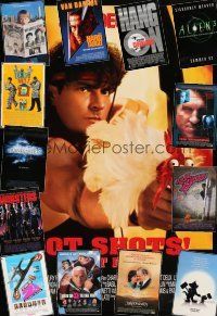 3j430 LOT OF 14 UNFOLDED MOSTLY DOUBLE-SIDED ONE-SHEETS '90s cool images from a variety of movies!