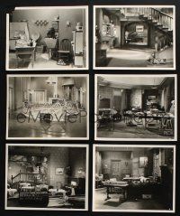 3j316 LOT OF 6 SET REFERENCE PHOTOS '30s cool movie set designs with visible clapboard!